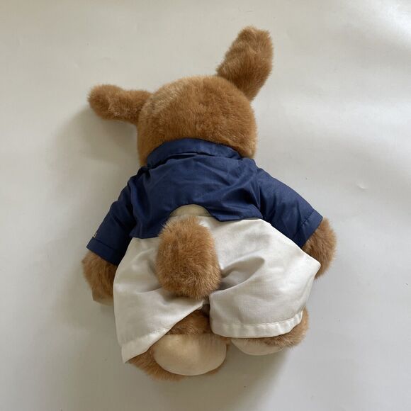 VTG ROBERT RAIKES "Uncle Vincent"‎ Plush Carved Wooden Face Stuffed Animal 16" - Picture 3 of 10